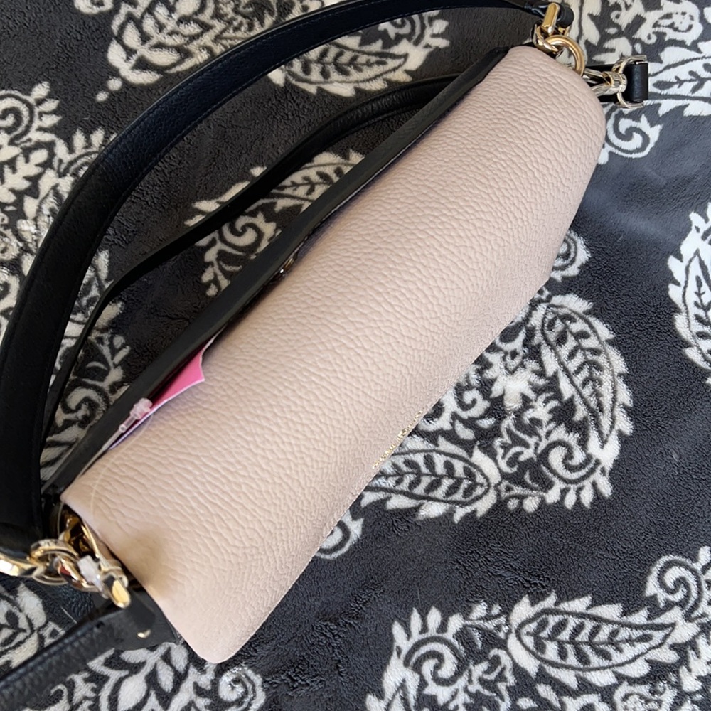 Kate Spade Medium Flap Shoulder Bag Natural Multi Mixed Material - Picture 8 of 16